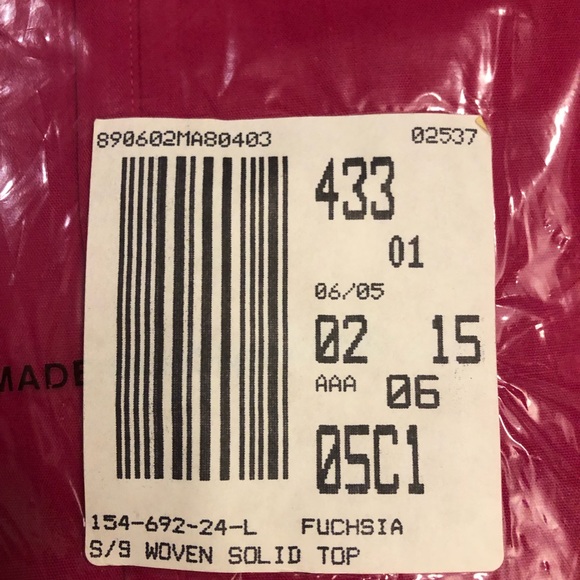 Talbots short sleeve button down. Vintage in packaging. - Picture 5 of 7